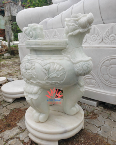 LH05 - Chạm Khắc Lư Hương Đá Tỉ Mỉ, Giá Tại Xưởng