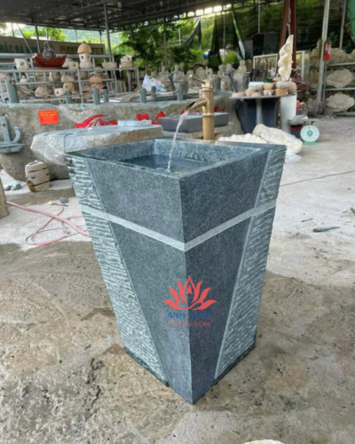 CR02 - Chậu Rửa Mặt Đá Tự Nhiên Thủ Công, Đá Đẹp