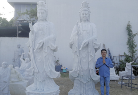 Tượng Phật Bà Quan Âm Đá Đẹp, Chuẩn Phong Thuỷ