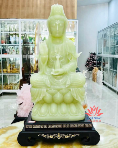 QA01 - Tượng Quan Âm Đá Tự Nhiên Cao Cấp, Đá  Tốt