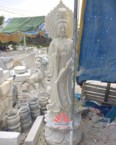 QA10 - Tượng Quan Âm Đá Phong Thuỷ, Giá Tốt