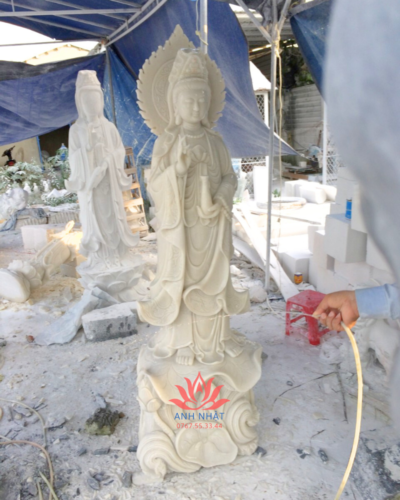 QA11 - Tượng Quan Âm Đá Đẹp, Giá Tận Xưởng