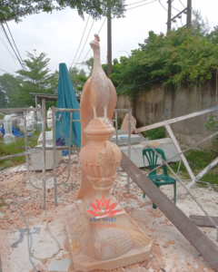 Tượng con công- dieukhacdanhnhat.com