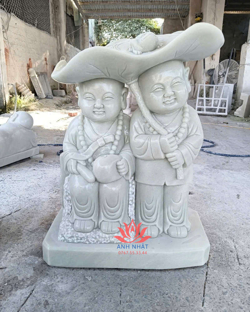 CT17- Gợi Ý Mẫu Tượng Chú Tiểu Đá Được Yêu Thích Nhất